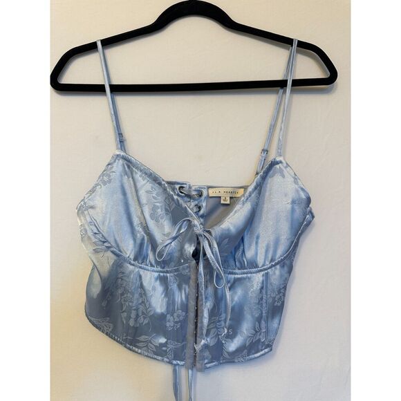 Pacsun L.A. Hearts Blue Corset Top Size S NWT! - Picture 1 of 3